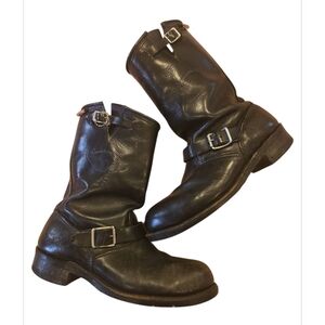 Mens HARLEY DAVIDSON MOTO BOOTS SIZE 11 MID CALF LEATHER BOOTS